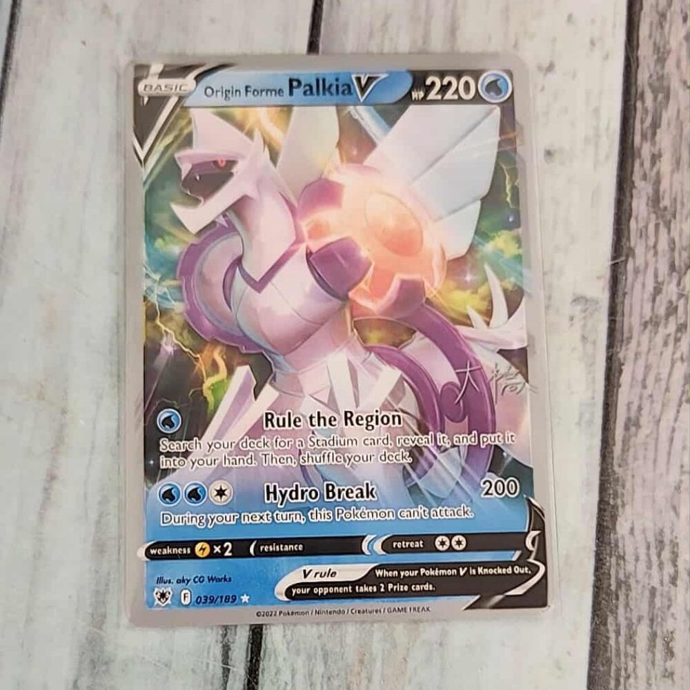 Pokemon Card world final's Original Form Palkia V